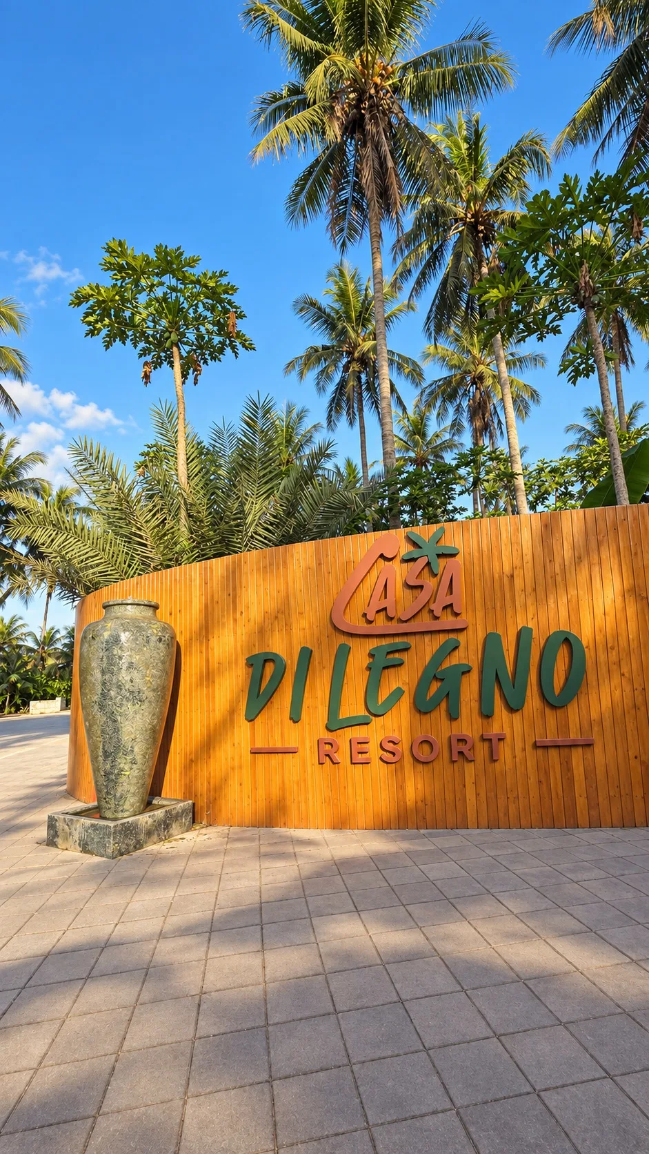 Casa di Legno Resort entrance sign — Standard villa, Casa di Legno Resort